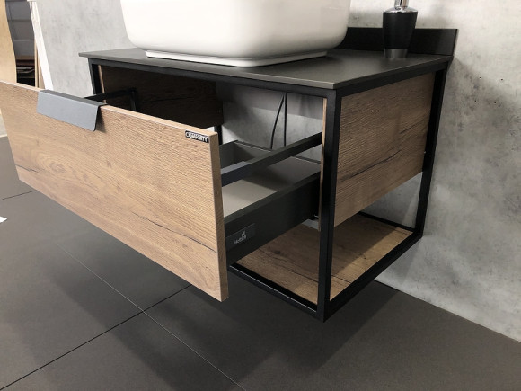 Тумба с раковиной Comforty Кельн 90 00004149965 подвесная Дуб темный Тумба с раковиной Comforty Кельн 90 00004149965 подвесная Дуб темный