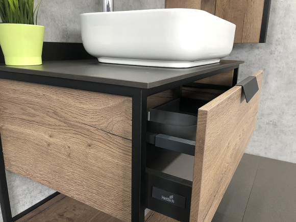 Тумба с раковиной Comforty Кельн 90 00004149965 подвесная Дуб темный Тумба с раковиной Comforty Кельн 90 00004149965 подвесная Дуб темный