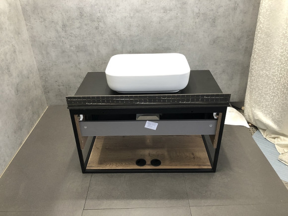 Тумба с раковиной Comforty Кельн 90 00004149965 подвесная Дуб темный Тумба с раковиной Comforty Кельн 90 00004149965 подвесная Дуб темный