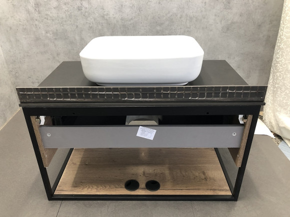 Тумба с раковиной Comforty Кельн 90 00004149965 подвесная Дуб темный Тумба с раковиной Comforty Кельн 90 00004149965 подвесная Дуб темный