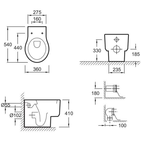 Унитаз Jacob Delafon Viragio Vario E4772-00 с сиденьем Микролифт Унитаз Jacob Delafon Viragio Vario E4772-00 с сиденьем Микролифт