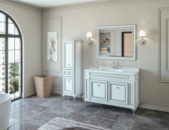 Зеркало Caprigo Fresco 100 10634-В016 Белое матовое