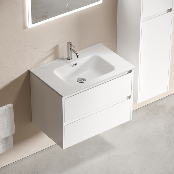 Тумба под раковину Sancos Libra 70 LB70W подвесная Белый глянец