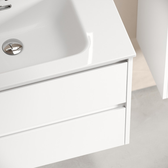 Тумба под раковину Sancos Libra 70 LB70W подвесная Белый глянец