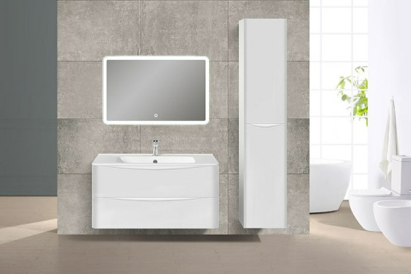 Тумба под раковину Vincea Paola 100 VMC-2P100GW подвесная G.White