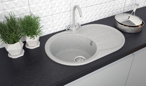 Кухонная мойка Ulgran Classic U-503-331 Белая Кухонная мойка Ulgran Classic U-503-331 Белая