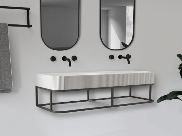 Консоль с раковиной Abber Stein 120 AS2646 Черная Консоль с раковиной Abber Stein 120 AS2646 Черная