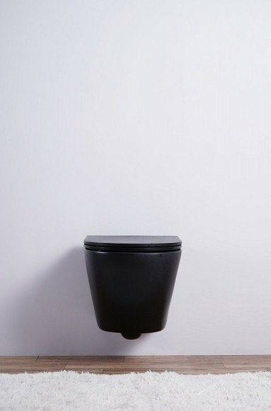 Унитаз Esbano Azalea ESUPAZALBM подвесной Черный матовый с сиденьем Микролифт