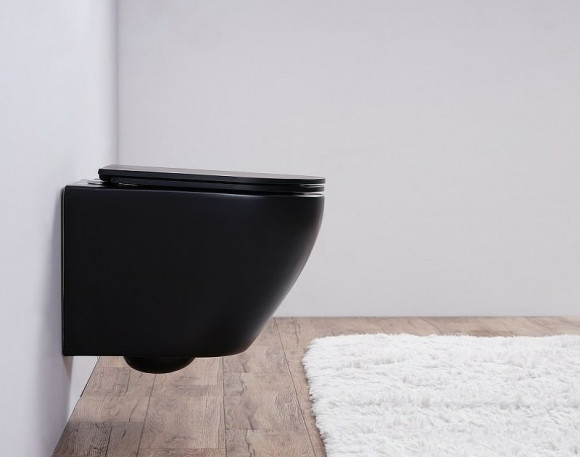 Унитаз Esbano Azalea ESUPAZALBM подвесной Черный матовый с сиденьем Микролифт