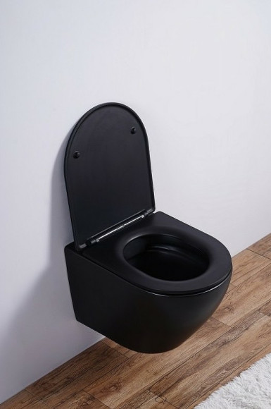 Унитаз Esbano Azalea ESUPAZALBM подвесной Черный матовый с сиденьем Микролифт