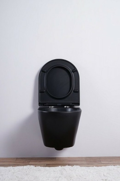 Унитаз Esbano Azalea ESUPAZALBM подвесной Черный матовый с сиденьем Микролифт