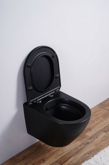 Унитаз Esbano Azalea ESUPAZALBM подвесной Черный матовый с сиденьем Микролифт