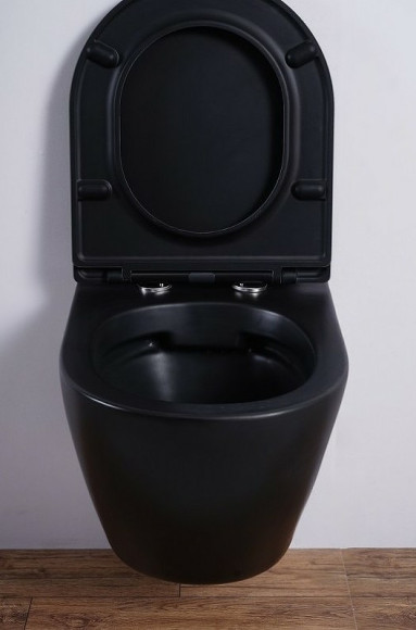 Унитаз Esbano Azalea ESUPAZALBM подвесной Черный матовый с сиденьем Микролифт