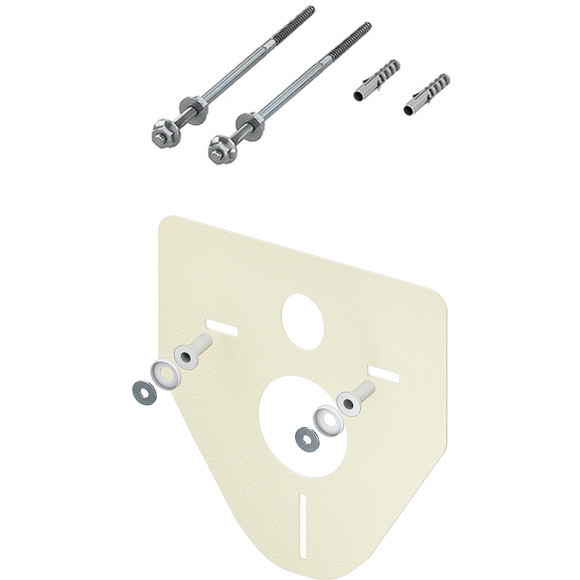 Комплект унитаза Vincea Evo Rimless VT1-34S с инсталляцией Tece Base 9400413 с сиденьем Микролифт и Белой клавишей смыва