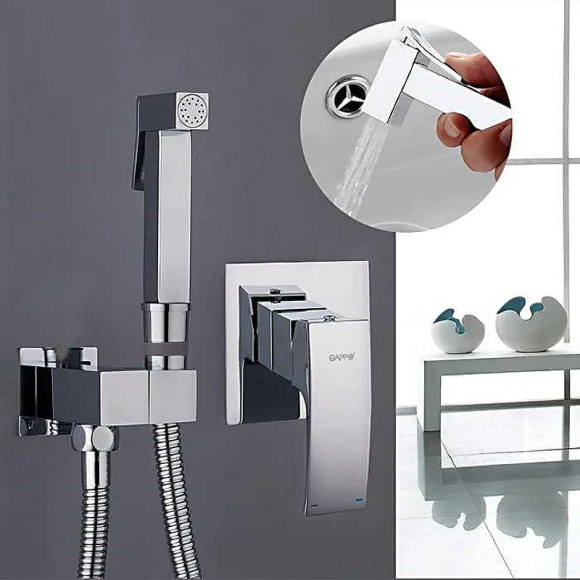 Гигиенический душ со смесителем Gappo Jacob G7207 Хром