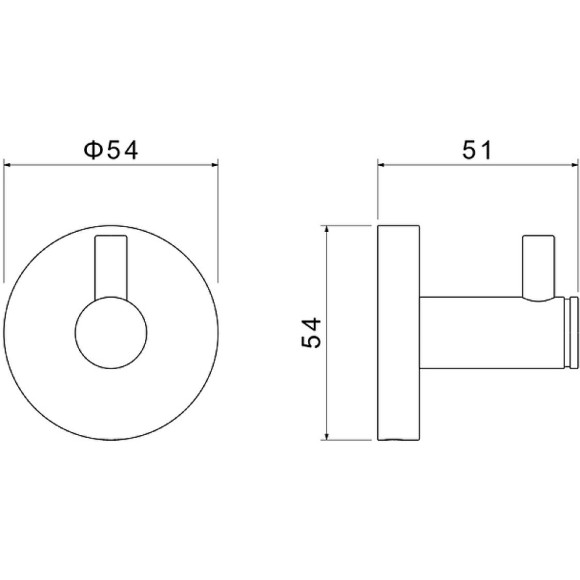Крючок Aquatek Европа AQ4101CR Хром