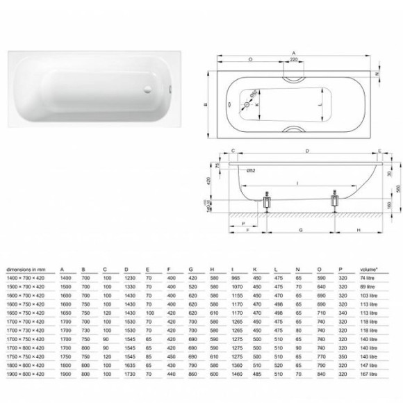Стальная ванна Bette Form 180х80 2950-000 AD без антискользящего покрытия
