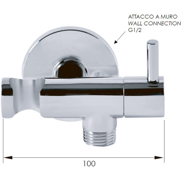 Шланговое подключение Remer 336L Хром Шланговое подключение Remer 336L Хром