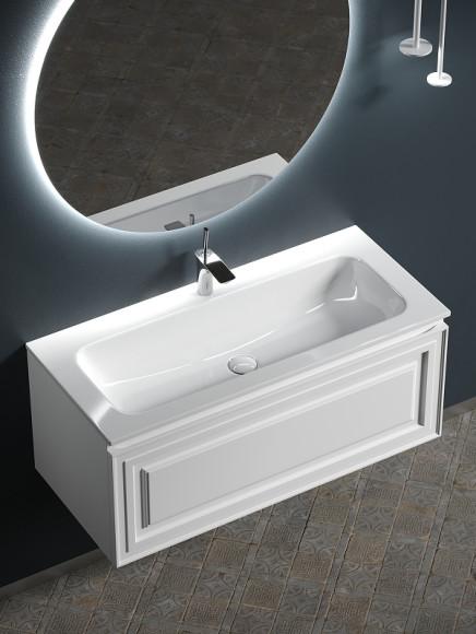 Тумба под раковину Sancos Very 100 VR100W подвесная Bianco