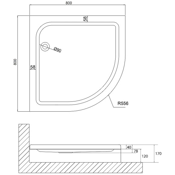 Акриловый поддон для душа Niagara Nova 80x80 NG-80-80 RUS Белый Акриловый поддон для душа Niagara Nova 80x80 NG-80-80 RUS Белый