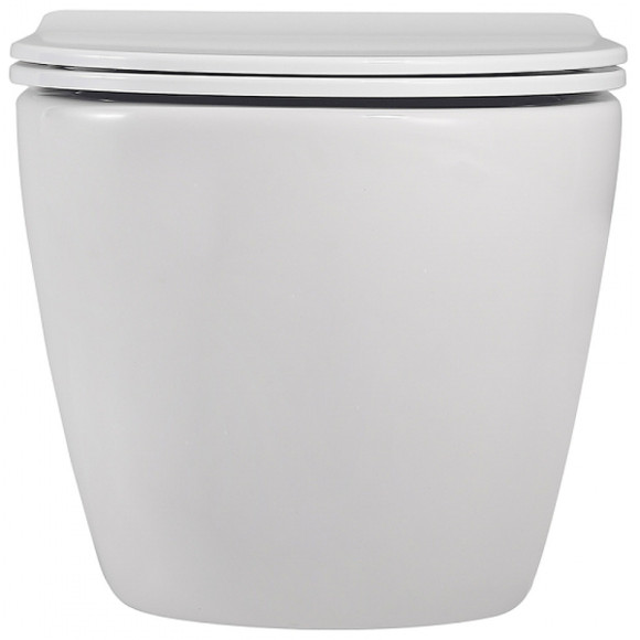 Комплект унитаза с инсталляцией Abber Bequem AC1100-AC0105-AC0121 с сиденьем Микролифт и клавишей смыва Хром