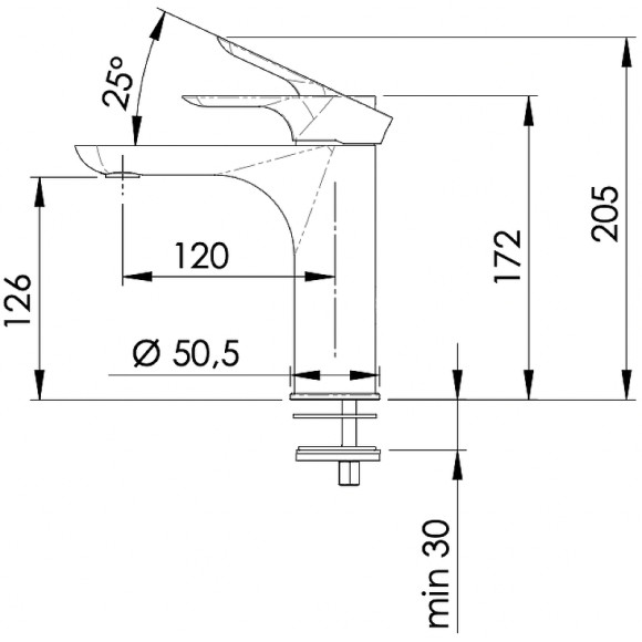 Смеситель для раковины Remer Infinity I12NP Никель брашированный Смеситель для раковины Remer Infinity I12NP Никель брашированный