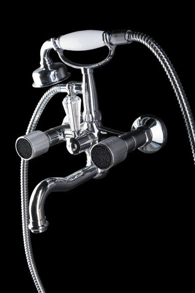 Смеситель для ванны Boheme Royal Cristal 273-Royal/CRST black Хром Смеситель для ванны Boheme Royal Cristal 273-Royal/CRST black Хром