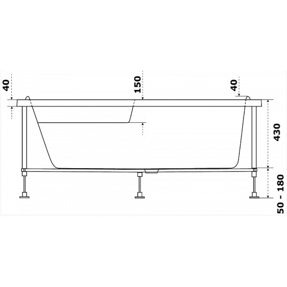 Акриловая ванна Azario Микона 170х110 R МИВ0004 без гидромассажа Акриловая ванна Azario Микона 170х110 R МИВ0004 без гидромассажа