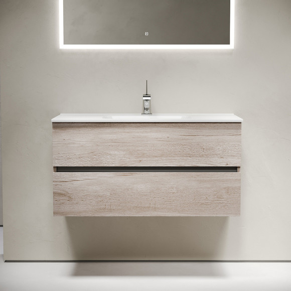 Тумба под раковину Sancos Urban 100 UR100EG подвесная Дуб Галифакс натуральный