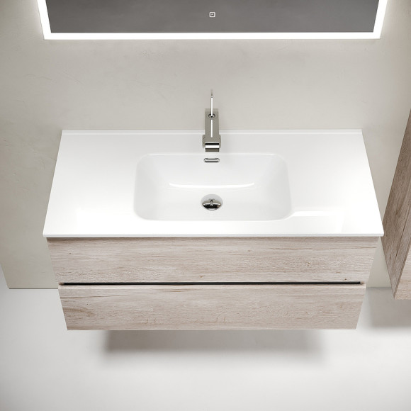 Тумба под раковину Sancos Urban 100 UR100EG подвесная Дуб Галифакс натуральный