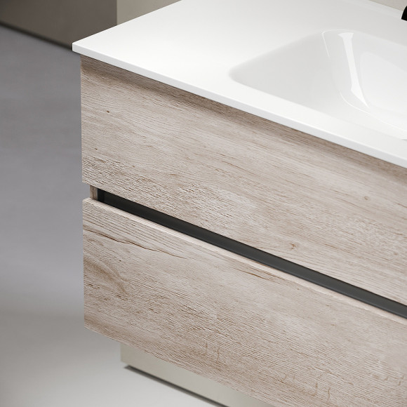 Тумба под раковину Sancos Urban 100 UR100EG подвесная Дуб Галифакс натуральный