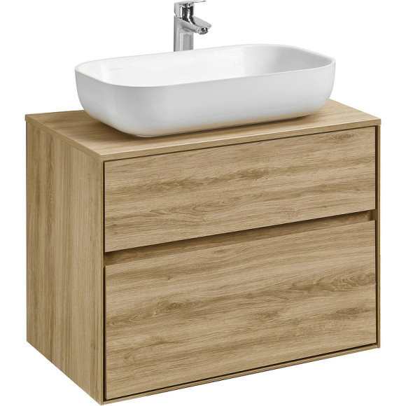 Тумба под раковину Aquaton Либерти 75 1A279501LYC70 подвесная Дуб эльвезия