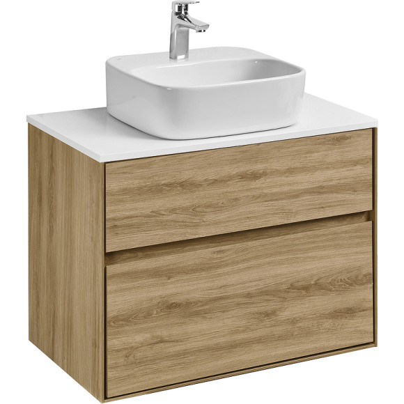 Тумба под раковину Aquaton Либерти 75 1A279501LYC70 подвесная Дуб эльвезия