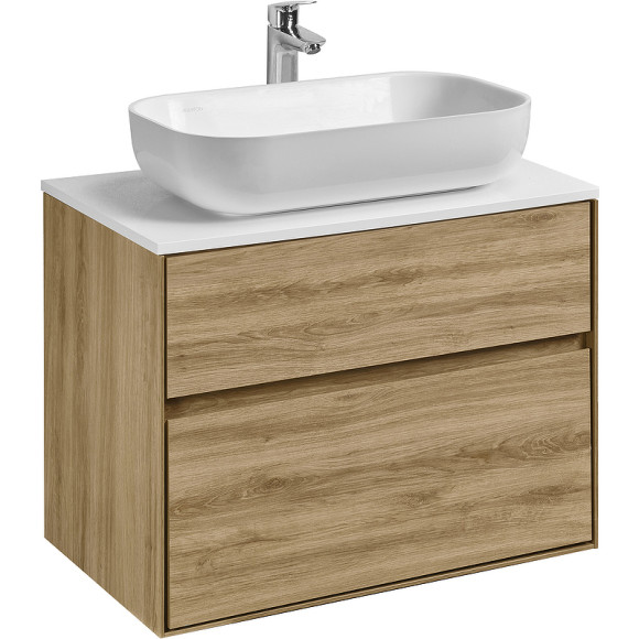 Тумба под раковину Aquaton Либерти 75 1A279501LYC70 подвесная Дуб эльвезия