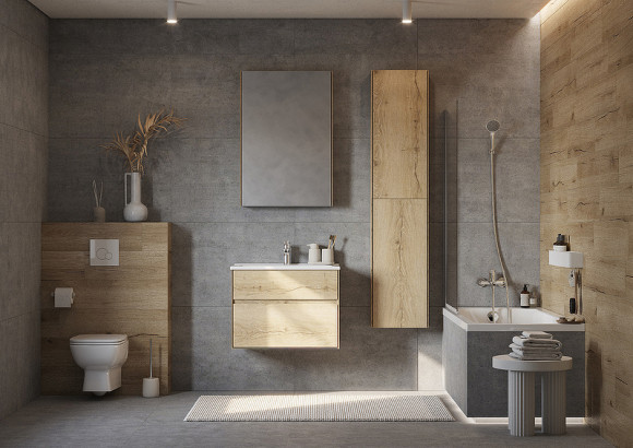 Тумба под раковину Aquaton Либерти 75 1A279501LYC70 подвесная Дуб эльвезия