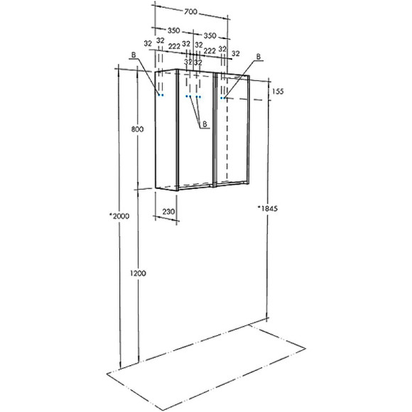 Подвесной шкаф Aquaton Сканди 35 1A255003SD010 Белый