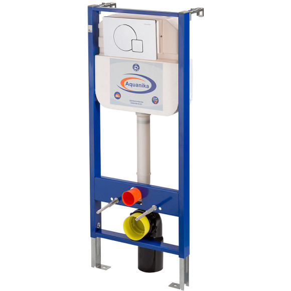 Инсталляция Aquanika Basic 10.702.450.02.10 для унитаза с клавишей смыва Хром Инсталляция Aquanika Basic 10.702.450.02.10 для унитаза с клавишей смыва Хром