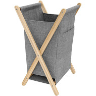 Корзина для белья WasserKRAFT Nau WB-772-L Серая