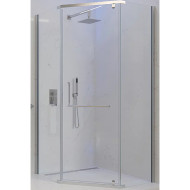 Душевой уголок Veconi Rovigo RV-36 100x100 RV36-100-01-C5 профиль Хром стекло прозрачное