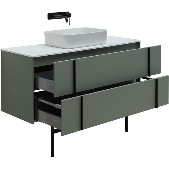 Тумба под раковину Allen Brau Reality 120 1.32008.CGM подвесная Олива матовая Тумба под раковину Allen Brau Reality 120 1.32008.CGM подвесная Олива матовая