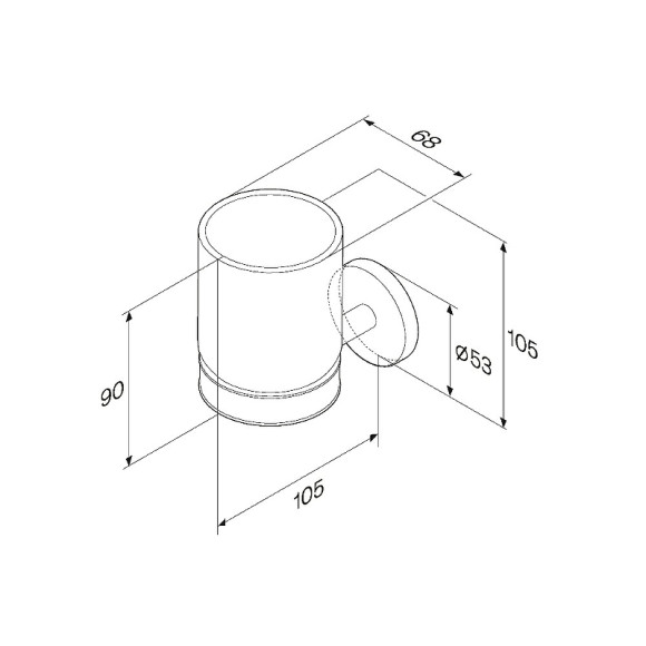 Стакан для зубных щеток AM.PM X-Joy A85A34300 Хром Стакан для зубных щеток AM.PM X-Joy A85A34300 Хром
