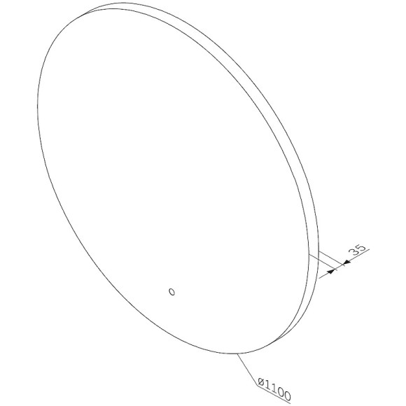 Зеркало AM.PM X-Joy 110 M85MOX41101S с подсветкой с ИК-сенсорным выключателем