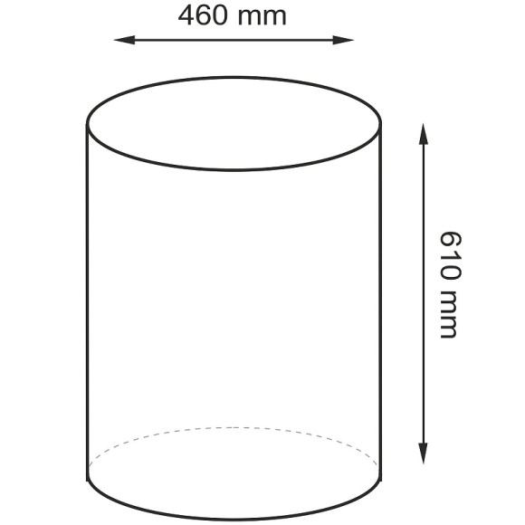 Корзина для белья WasserKRAFT Mosel WB-460-L с крышкой Серая