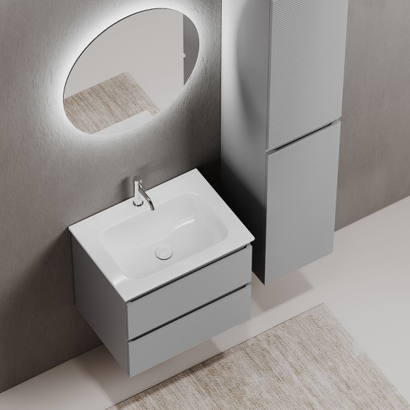 Тумба под раковину Sancos Folk 60 FL60ES подвесная Ergraut soft