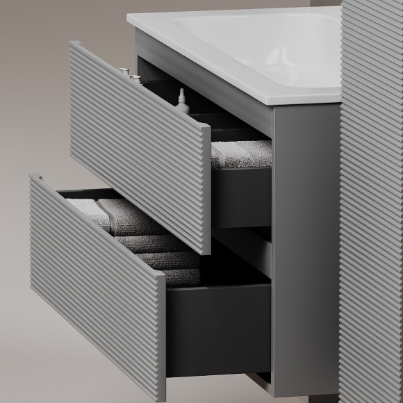 Тумба под раковину Sancos Folk 60 FL60ES подвесная Ergraut soft