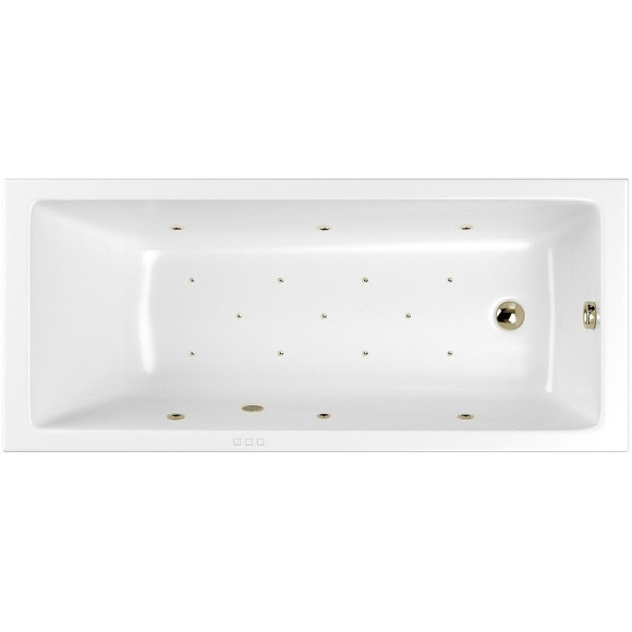 Акриловая ванна Whitecross Wave Slim 180x80 0111.180080.100.RELAX.BR с гидромассажем