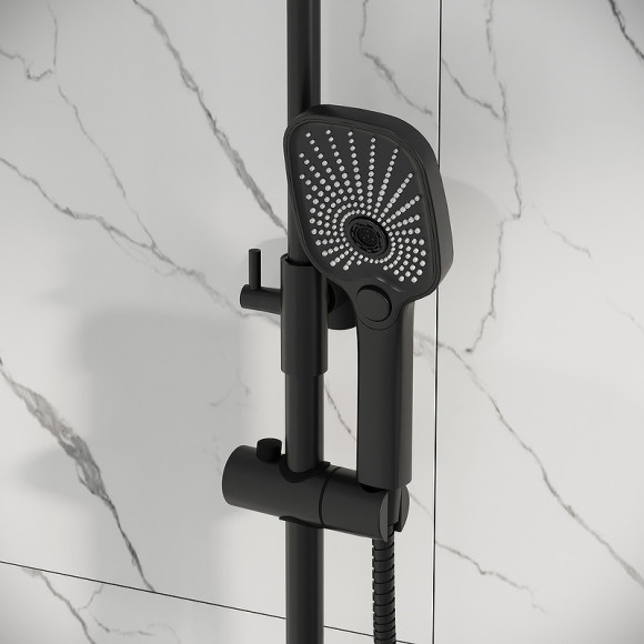 Душевая система Grossman Pragma 500.K35.03.210 Черная матовая Душевая система Grossman Pragma 500.K35.03.210 Черная матовая