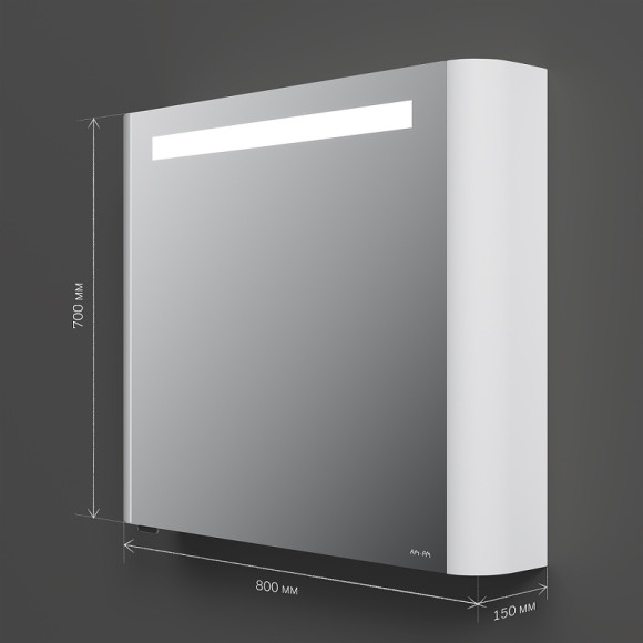 Зеркальный шкаф AM.PM Sensation 80 L M30MCL0801WG Белый глянцевый Зеркальный шкаф AM.PM Sensation 80 L M30MCL0801WG Белый глянцевый