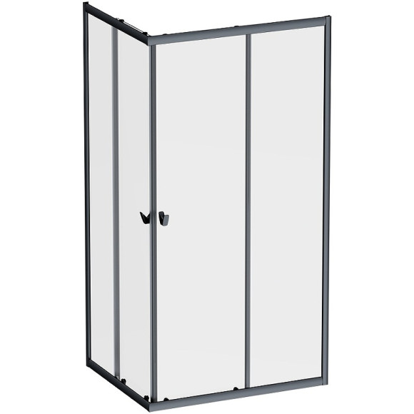 Душевой уголок AM.PM Sunny 100х80 W87G-403-10080-BT профиль Черный матовый стекло прозрачное