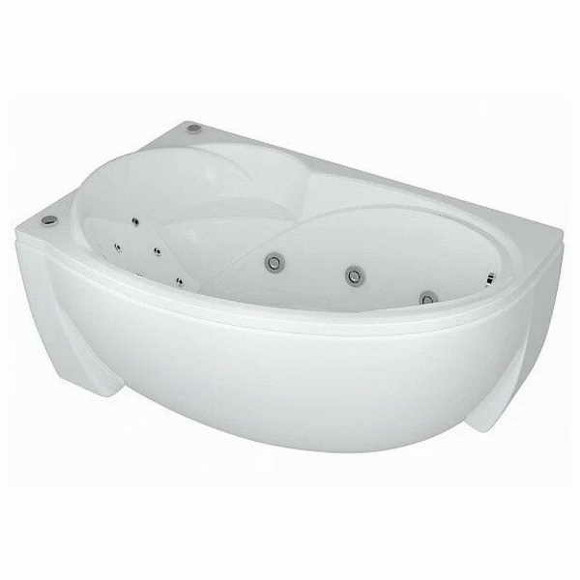 Акриловая ванна Aquatek Бетта 170x97 L BET170-0000010 с гидромассажем с фронтальной панелью с каркасом (разборный) со слив-переливом Акриловая ванна Aquatek Бетта 170x97 L BET170-0000010 с гидромассажем с фронтальной панелью с каркасом (разборный) со слив-переливом